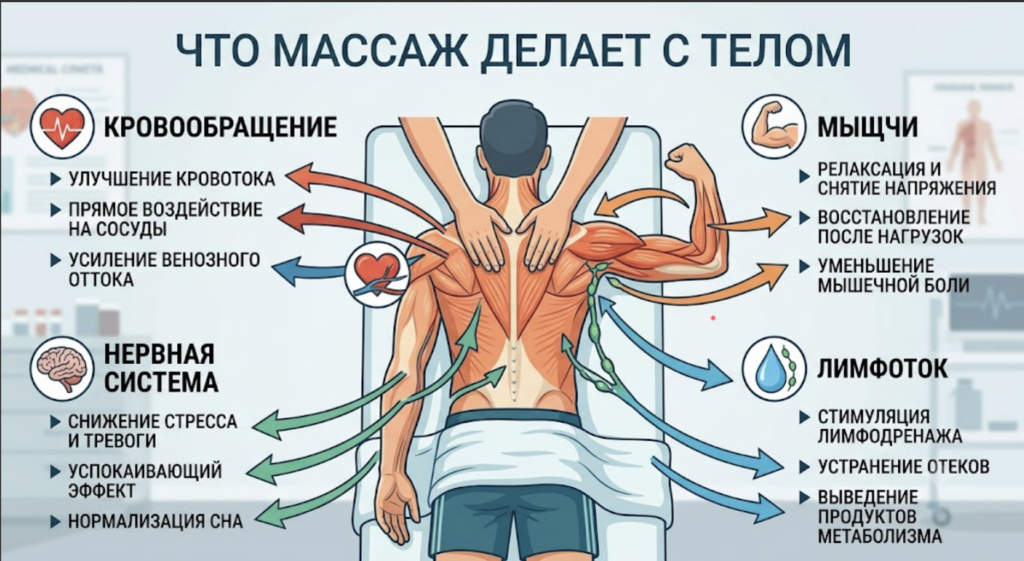 Что массаж делает с телом